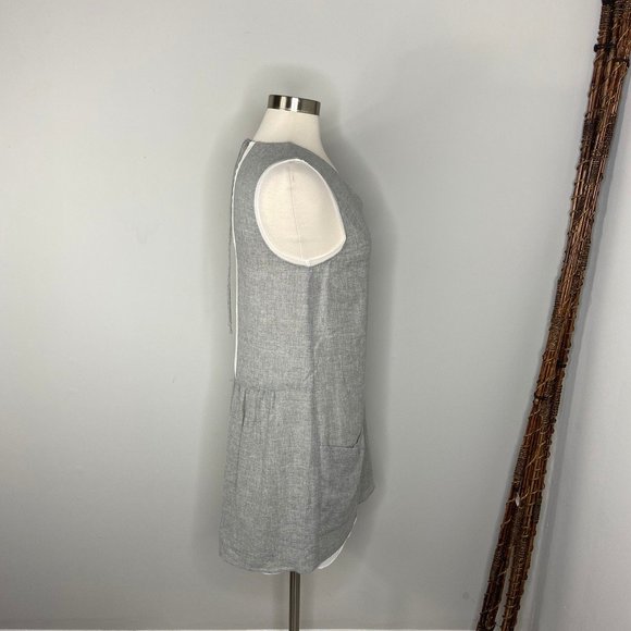 Zara Basic Lightweight Gray Combo Sleeveless Dress - Picture 3 of 6